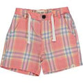 Crew Coral & Lemon Plaid Shorts  - Select Size