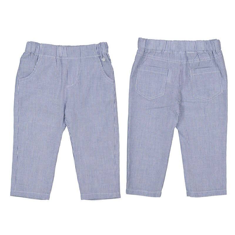 Capri Blue Seersucker Pants - Select Size