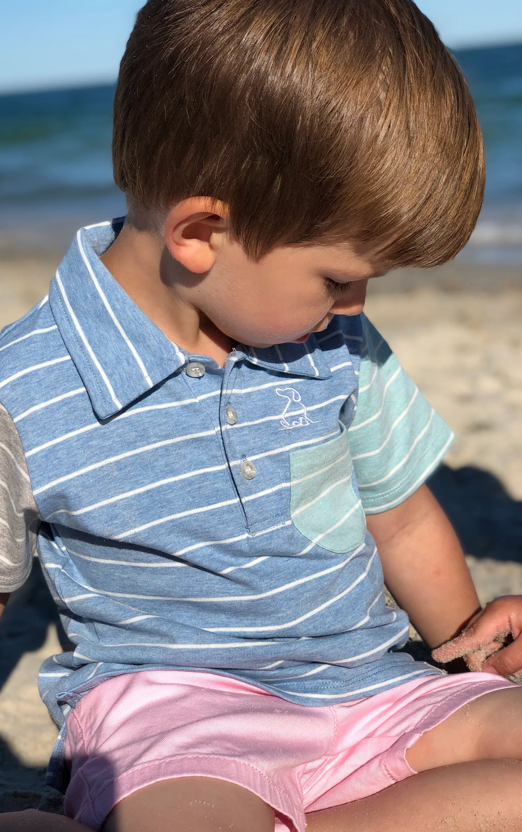 Hugo Pale Pink Twill Boys Shorts - Select Size