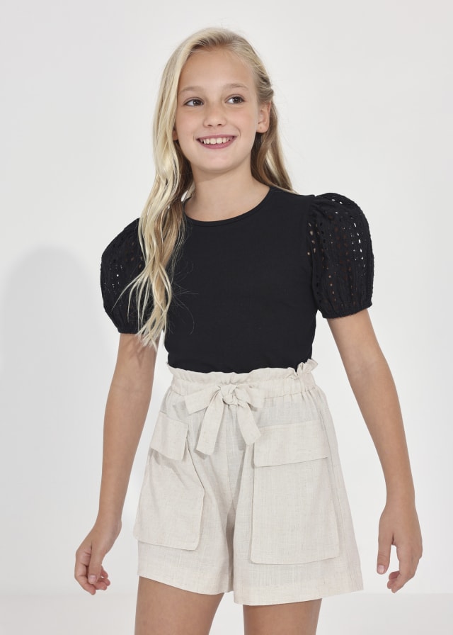 Linen Girls Shorts - Select Size