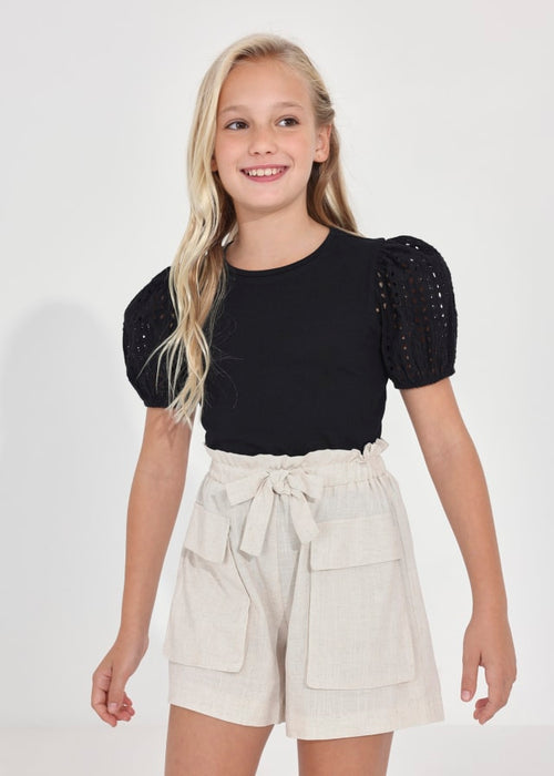 Linen Girls Shorts - Select Size